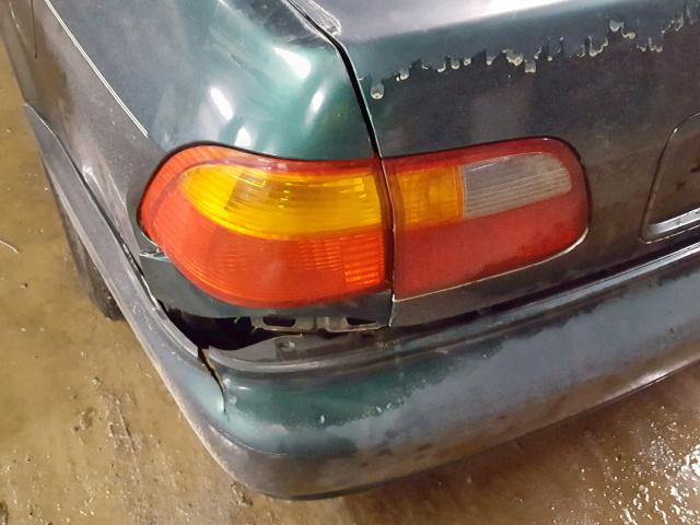 2HGEJ864XXH585544 - 1999 HONDA CIVIC EX GREEN photo 9