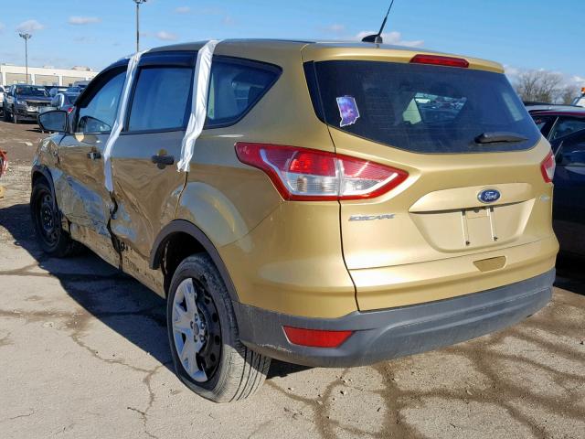 1FMCU0F7XEUC81550 - 2014 FORD ESCAPE S GOLD photo 3