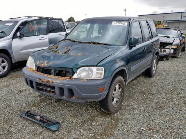 JHLRD17651S000483 - 2001 HONDA CR-V EX GREEN photo 2