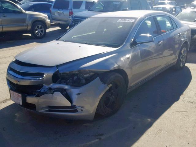 1G1ZH57B78F164495 - 2008 CHEVROLET MALIBU 1LT SILVER photo 2