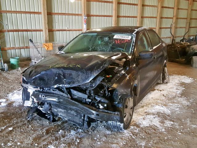 3VW2K7AJ7BM070644 - 2011 VOLKSWAGEN JETTA BASE Սև լուսանկար 2