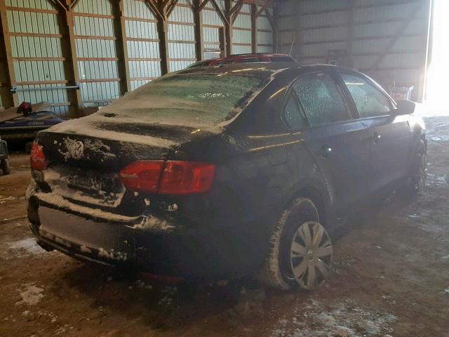 3VW2K7AJ7BM070644 - 2011 VOLKSWAGEN JETTA BASE Սև լուսանկար 4