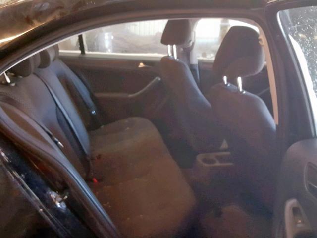 3VW2K7AJ7BM070644 - 2011 VOLKSWAGEN JETTA BASE Սև լուսանկար 6
