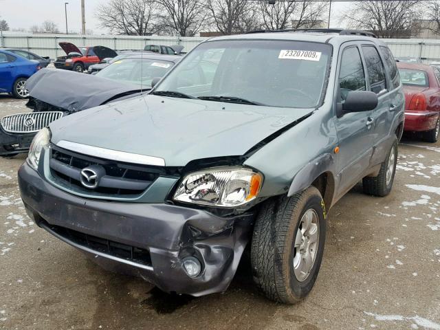 4F2CZ96184KM08151 - 2004 MAZDA TRIBUTE ES 绿色 照片 2