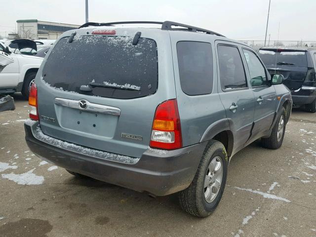 4F2CZ96184KM08151 - 2004 MAZDA TRIBUTE ES 绿色 照片 4