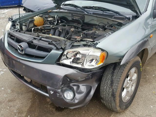 4F2CZ96184KM08151 - 2004 MAZDA TRIBUTE ES 绿色 照片 9