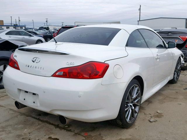 JN1CV6FE1EM900316 - 2014 INFINITI Q60 BASE WHITE photo 4