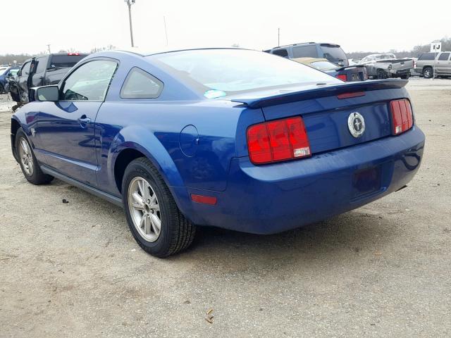 1ZVHT80N595135718 - 2009 FORD MUSTANG BLUE photo 3