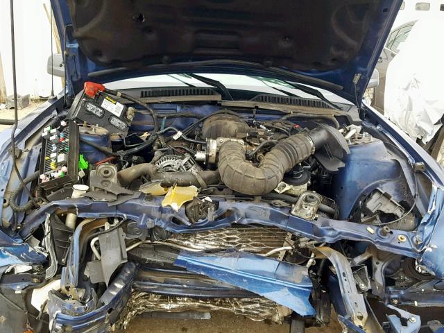 1ZVHT80N595135718 - 2009 FORD MUSTANG BLUE photo 7