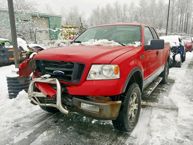 1FTPX14544NC28713 - 2004 FORD F150 RED photo 2