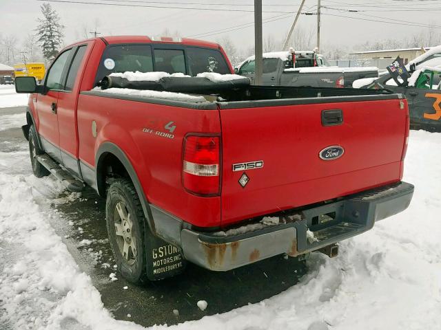 1FTPX14544NC28713 - 2004 FORD F150 RED photo 3