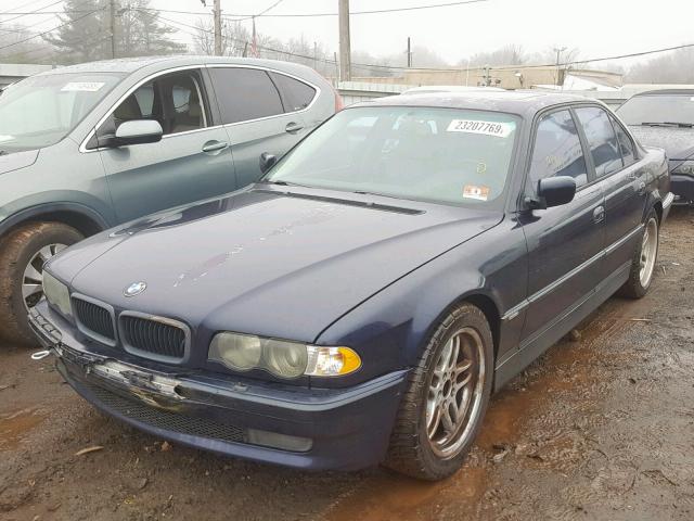 WBAGG8338XDN74957 - 1999 BMW 740 I AUTO BLUE photo 2