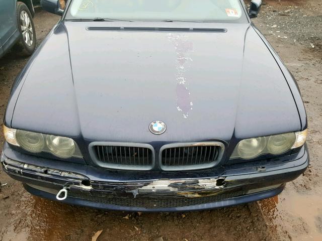 WBAGG8338XDN74957 - 1999 BMW 740 I AUTO BLUE photo 7