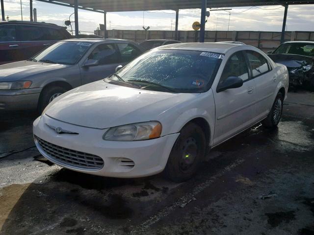 1C3EL46XX2N288743 - 2002 CHRYSLER SEBRING LX WHITE photo 2