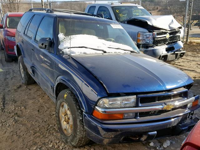 1GNDT13W5Y2316175 - 2000 CHEVROLET BLAZER BLUE photo 1