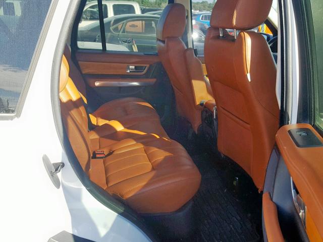 SALSK2D41DA782278 - 2013 LAND ROVER RANGE ROVE WHITE photo 6