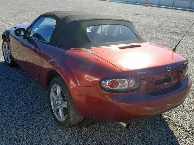 JM1NC25F060117088 - 2006 MAZDA MX-5 MIATA RED photo 3