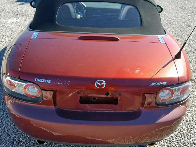 JM1NC25F060117088 - 2006 MAZDA MX-5 MIATA RED photo 6