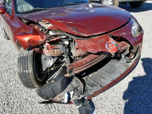 JM1NC25F060117088 - 2006 MAZDA MX-5 MIATA RED photo 9