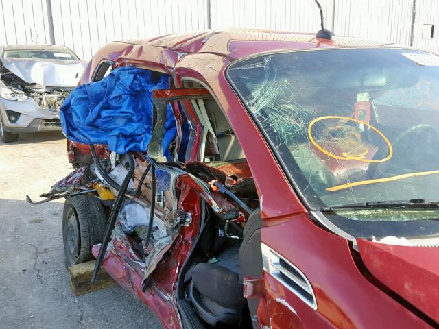 KL1TD6DEXAB097828 - 2010 CHEVROLET AVEO LS BURGUNDY photo 9