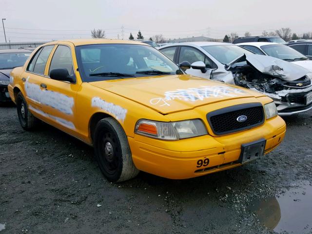 2FABP7BV8BX169831 - 2011 FORD CROWN VICT YELLOW photo 1