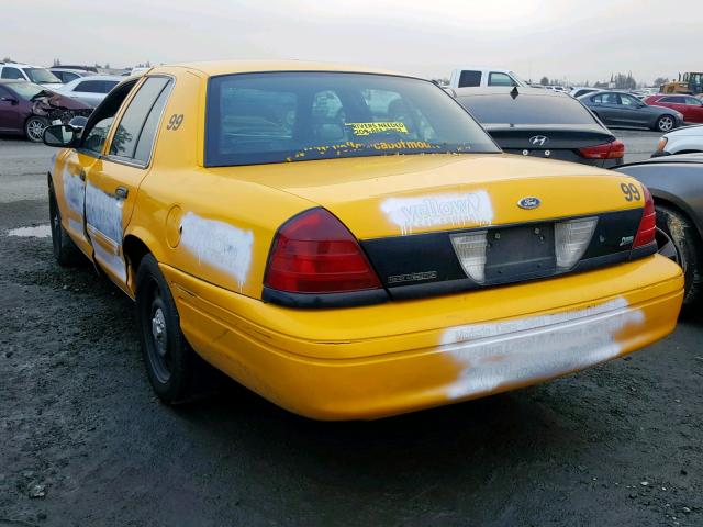 2FABP7BV8BX169831 - 2011 FORD CROWN VICT YELLOW photo 3