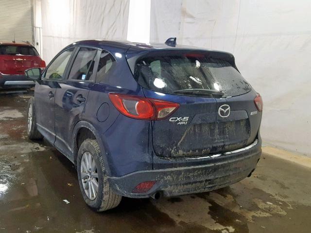 JM3KE4CE1D0151385 - 2013 MAZDA CX-5 TOURI BLUE photo 3