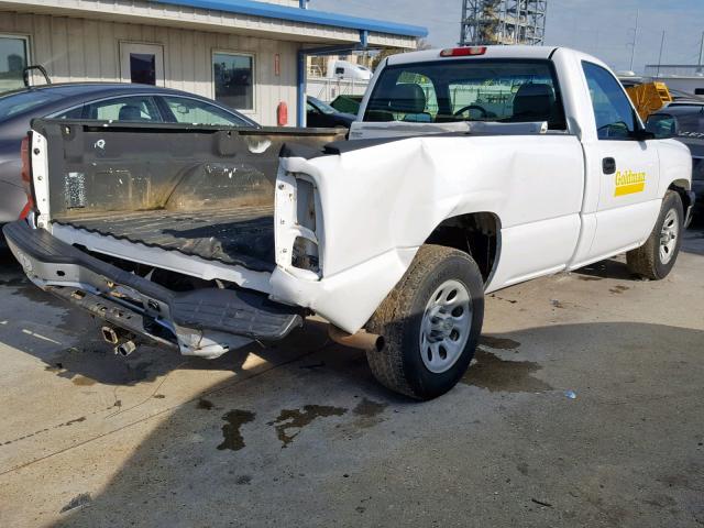 1GCEC14X87Z194454 - 2007 CHEVROLET SILVERADO WHITE photo 4