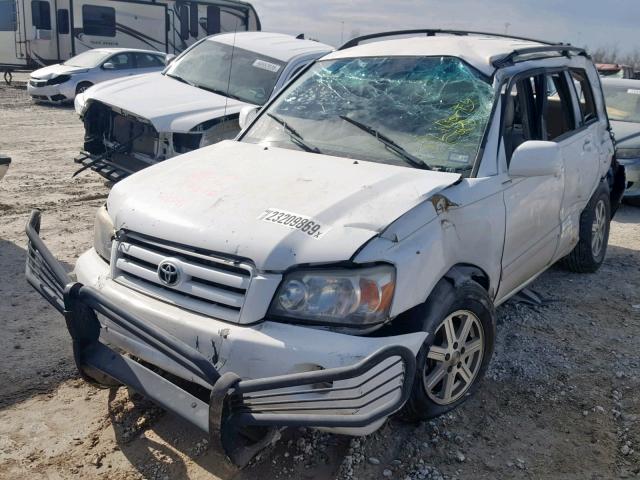 JTEDD21A140081391 - 2004 TOYOTA HIGHLANDER SILVER photo 2