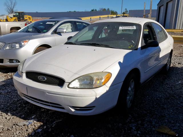 1FAFP53U56A203752 - 2006 FORD TAURUS SE WHITE photo 2