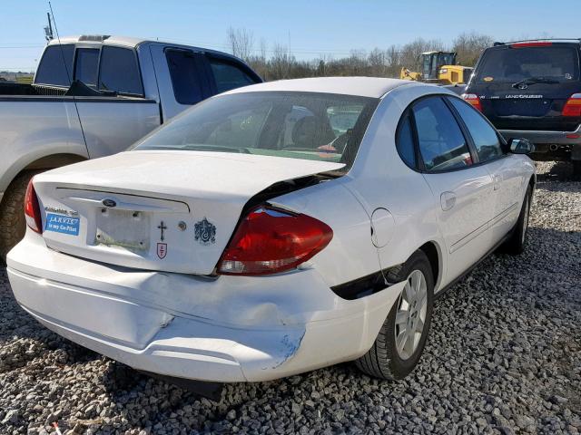 1FAFP53U56A203752 - 2006 FORD TAURUS SE WHITE photo 4