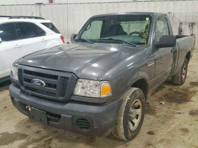 1FTYR10D79PA13561 - 2009 FORD RANGER GRAY photo 2