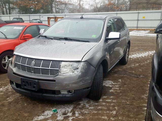 2LMDU68CX8BJ06229 - 2008 LINCOLN MKX GRAY photo 2