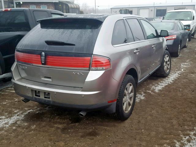 2LMDU68CX8BJ06229 - 2008 LINCOLN MKX GRAY photo 4