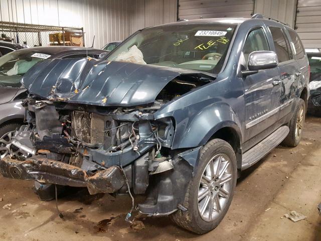 1A8HW58277F563034 - 2007 CHRYSLER ASPEN LIMI BLUE photo 2