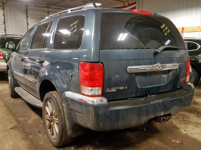 1A8HW58277F563034 - 2007 CHRYSLER ASPEN LIMI BLUE photo 3