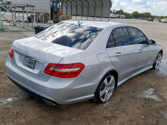 WDDHF5GB2BA422036 - 2011 MERCEDES-BENZ E 350 SILVER photo 4