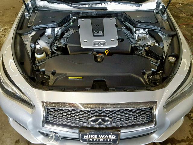 JN1BV7AR5FM398472 - 2015 INFINITI Q50 BASE SILVER photo 7