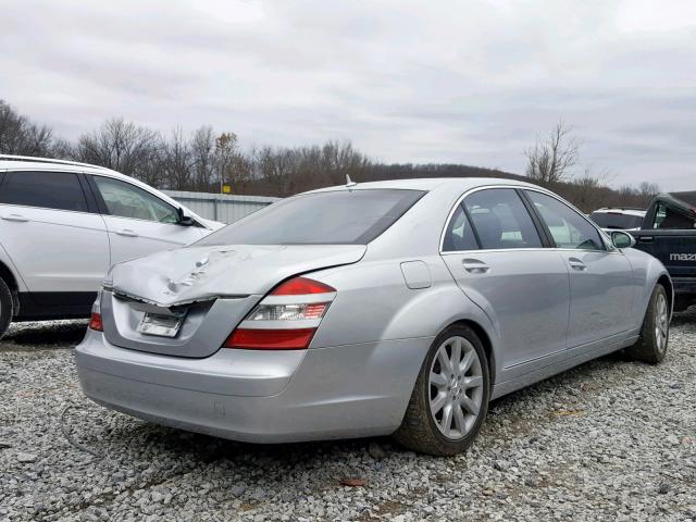 WDDNG71X77A037465 - 2007 MERCEDES-BENZ S 550 SILVER photo 4