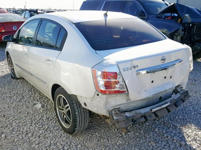 3N1AB6AP7AL628125 - 2010 NISSAN SENTRA 2.0 WHITE photo 3