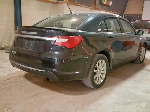 1C3CCBBB8DN580402 - 2013 CHRYSLER 200 TOURIN BLACK photo 4