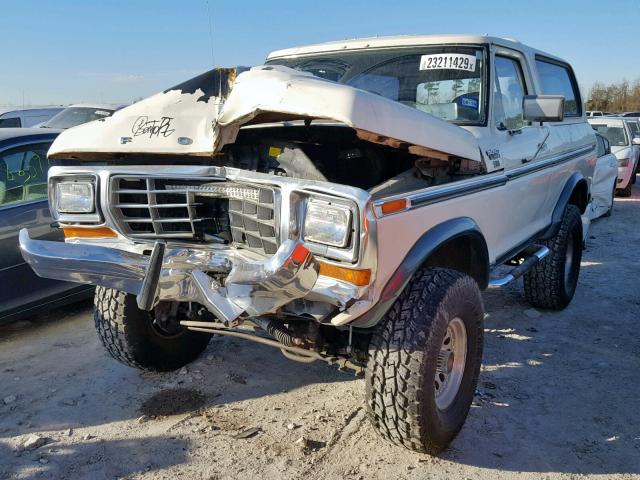 U15HLBA0544 - 1978 FORD BRONCO WHITE photo 2