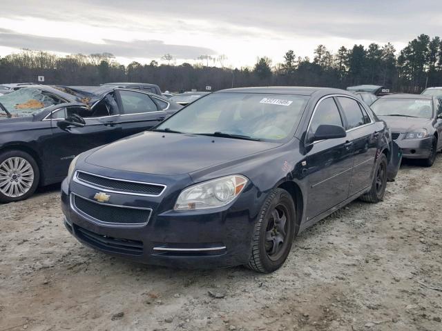 1G1ZG57B78F207459 - 2008 CHEVROLET MALIBU LS შავი ფოტო 2