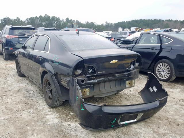 1G1ZG57B78F207459 - 2008 CHEVROLET MALIBU LS შავი ფოტო 3