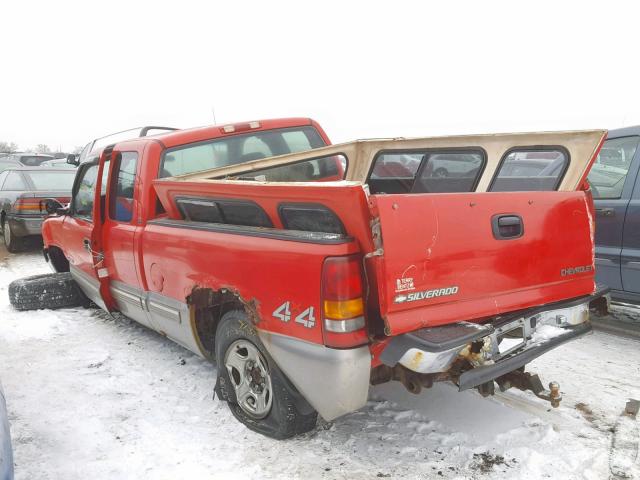 2GCEK19T411114432 - 2001 CHEVROLET SILVERADO RED photo 3