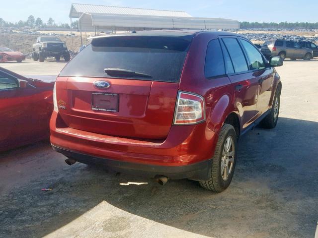 2FMDK36C87BB65622 - 2007 FORD EDGE SE BURGUNDY photo 4