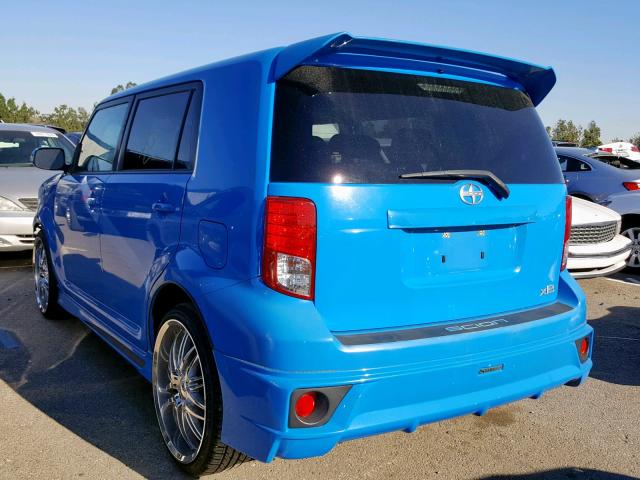JTLZE4FE4B1137799 - 2011 TOYOTA SCION XB BLUE photo 3