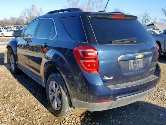 2GNALCEK4G1112720 - 2016 CHEVROLET EQUINOX LT BLUE photo 3