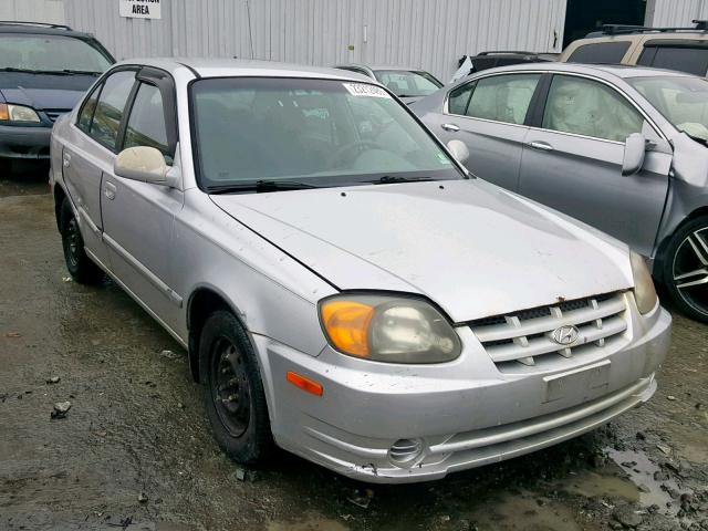 KMHCG45CX4U514080 - 2004 HYUNDAI ACCENT GL SILVER photo 1