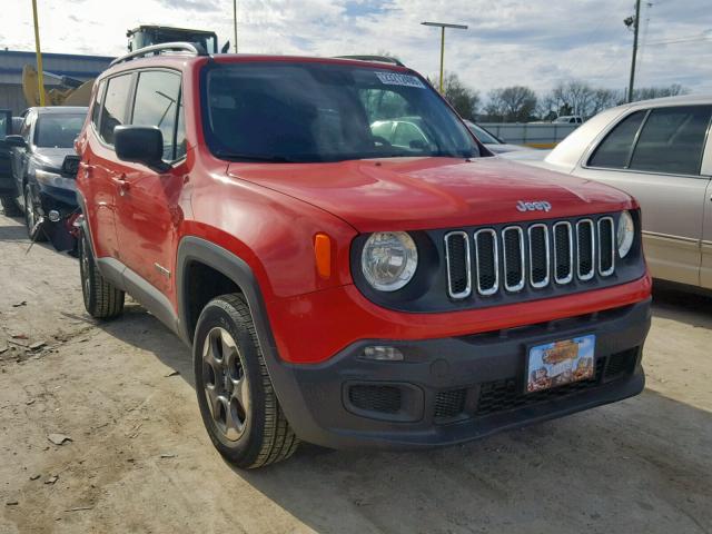 ZACCJBAB2HPF91833 - 2017 JEEP RENEGADE S RED photo 1